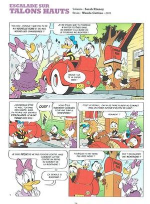 Escalade sur talons hauts - Daisy Duck