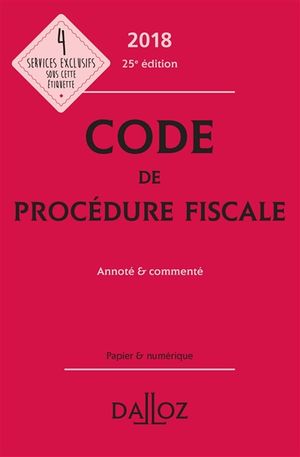 Code de procédure fiscale 2018