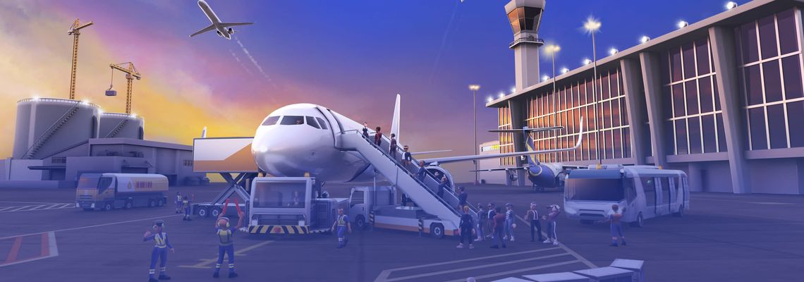 Cover Airport Simulator: First Class