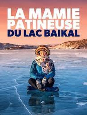 La mamie patineuse du lac Baïkal