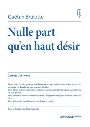 nulle part qu'en haut désir