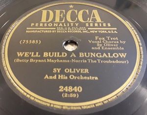 We'll Build a Bungalow / Nashville Blues (Single)