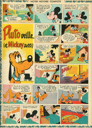 Pluto veille... (et Mickey aussi) - Mickey Mouse