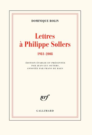 Lettres à Philippe Sollers