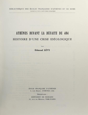 Athènes devant la défaite de 404