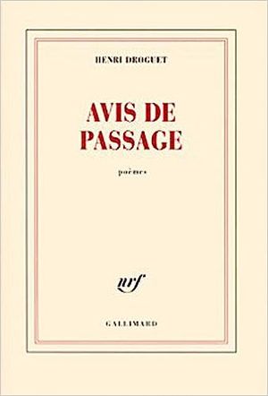 Avis de passage