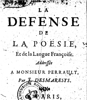 La Défense de la poésie et de la langue française