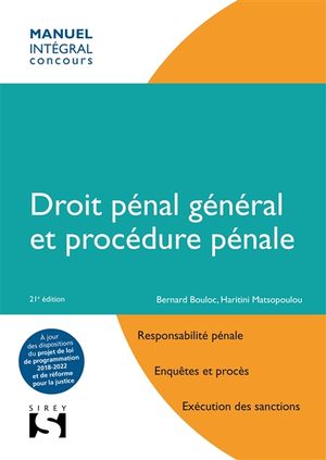 Droit pénal général et procédure pénale