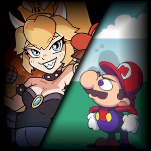 Bowsette but Mario is voiced by Arin Hanson