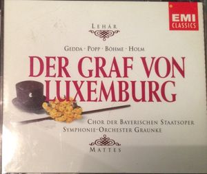 Der Graf von Luxemburg, Act II. Nr. 9 Introduktion & Lied "Hoch, Evoë, Angèle Didier - Ich danke, meine Herrn und meine Damen" (