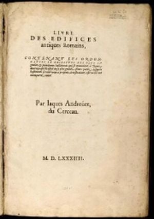 Livre des édifices antiques romains