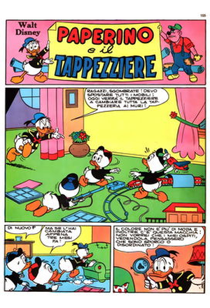 Le Dur métier de tapissier - Donald Duck