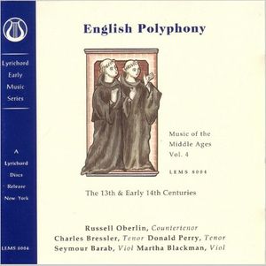 English Polyphony: 13th & 14th Centuries