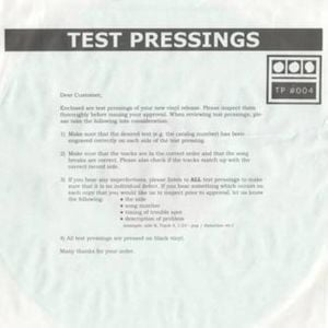 Testpressing #004 (Single)