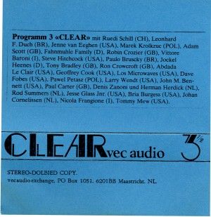 Programm 3: Clear [A-side]