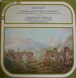 Concertos pour violon et orchestre: N°4 en ré majeur, K.218 / N°5 en la majeur, K.219