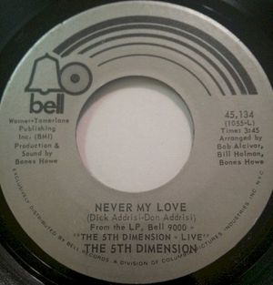 Never My Love / A Love Like Ours (Single)