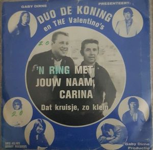 'n Ring met jouw naam, Carina / Dat kruisje, zo klein (Single)