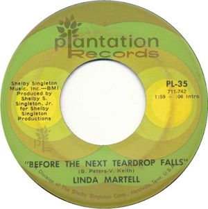 Before the Next Teardrop Falls (Single)