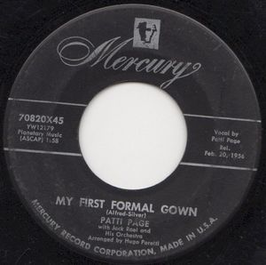 My First Formal Gown / Too Young to Go Steady (Single)