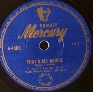 That's My Desire / On the Sunny Side of the Street (Single)