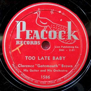 Too Late Baby / Take My Chances (Single)