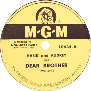 Dear Brother / Lost On the River (Single)