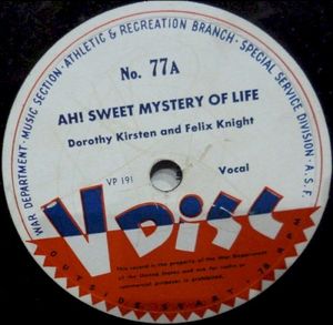 Ah! Sweet Mystery of Life / Wanting You (Single)