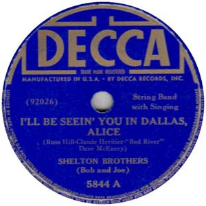 I'll Be Seein' You In Dallas, Alice / Doggone Crazy Blues (Single)