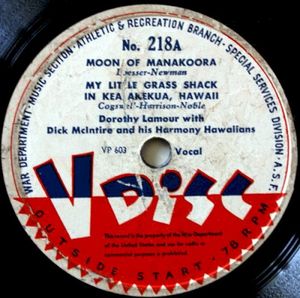 Moon of Manakoora / My Little Grass Shack in Kealakekua, Hawaii / Gulf Coast Blues (EP)