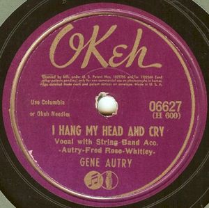 I Hang My Head And Cry / You'll Be Sorry (Single)