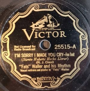 I'm Sorry I Made You Cry / Havin' a Ball (Single)