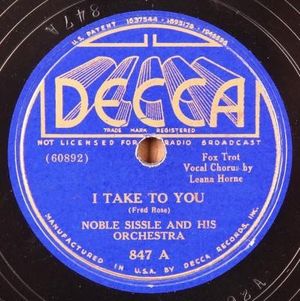 I Take to You / Rhythm of the Broadway Moon (Single)