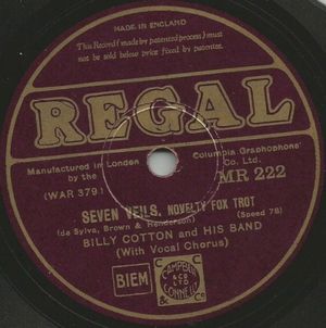 Seven Veils / The Kiss Waltz (Single)