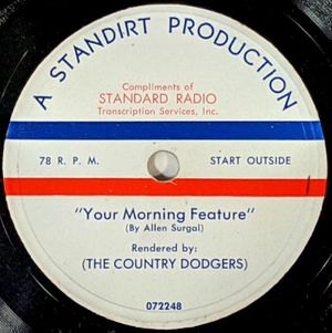 Your Morning Feature / Gracie La Groove (That Platter Spinnin' Gal) (Single)