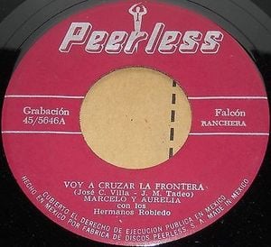 Voy a cruzar la frontera / Adiós frontera (Single)