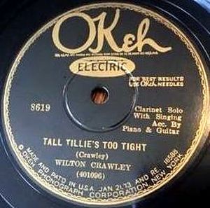 Tall Tillie's Too Tight / Shadow of the Blues (Single)