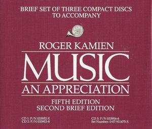 Music: An Appreciation, Fifth Edition, Second Brief Edition