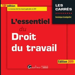 L'essentiel du droit du travail : édition 2019