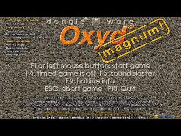 Oxyd magnum!