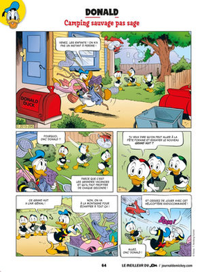 Camping sauvage pas sage - Donald Duck