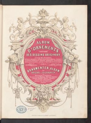 Album d'Ornements contenant des Dessins Originaux