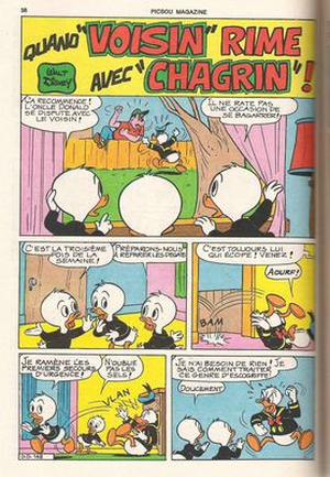 Quand "voisin" rime avec "chagrin" ! - Donald Duck