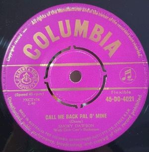 Call Me Back Pal o’ Mine / Treasure (Single)