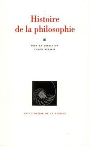 Histoire de la Philosophie III