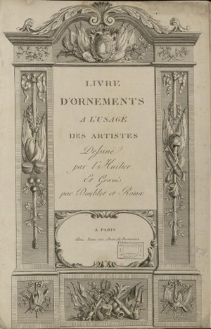 Livre d'ornements à l'usage des artistes