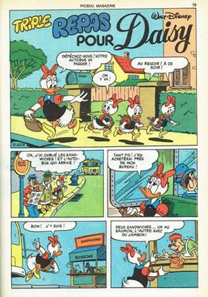 Triple repas pour Daisy - Daisy Duck