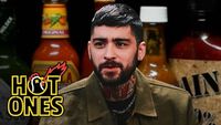 Zayn Malik Lets the Tears Flow While Eating Spicy Wings