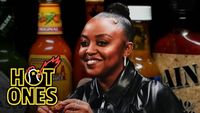 Quinta Brunson Faces Her Fear of Hot Ones While Eating Spicy Wings