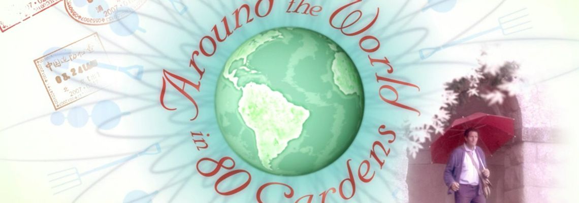 Cover Around the World in 80 Gardens